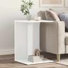 Side Table White 45 x 40 x 62.5 cm Particleboard