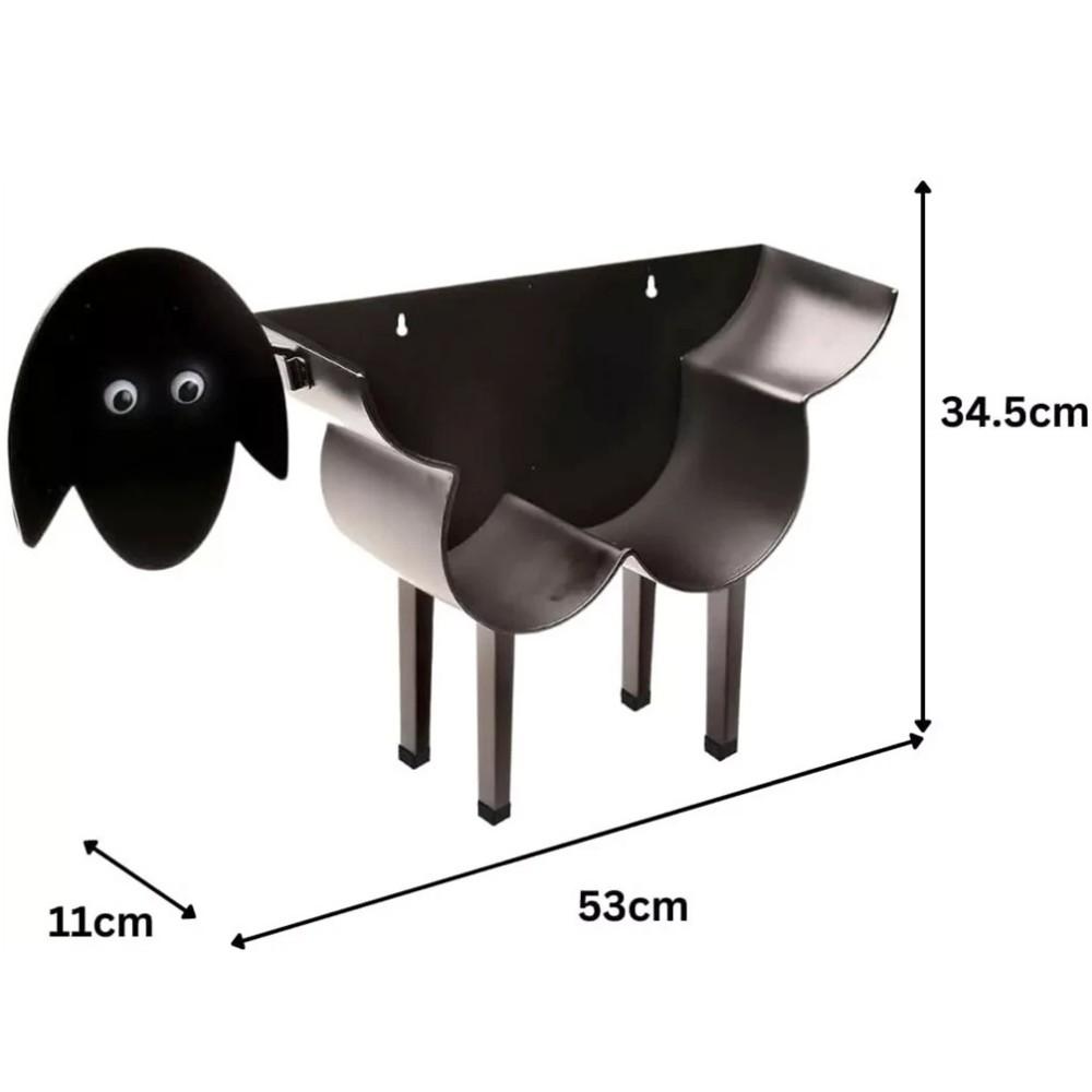 Sheep Shape Toilet Paper Holder Stand Free Standing Animal Tissue Rack Storage For Bathroom Bedroom Decor Funny Decor чёрный