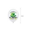 St. Patrick'S Day Green Clover Themed Party Balloons Irish Festival Green Hat Clover Latex Balloons