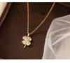 Banyan Tree S925 Silver Four-Leaf Clover Necklace - Elegant Female Design, New Fashion Clavicle Chain