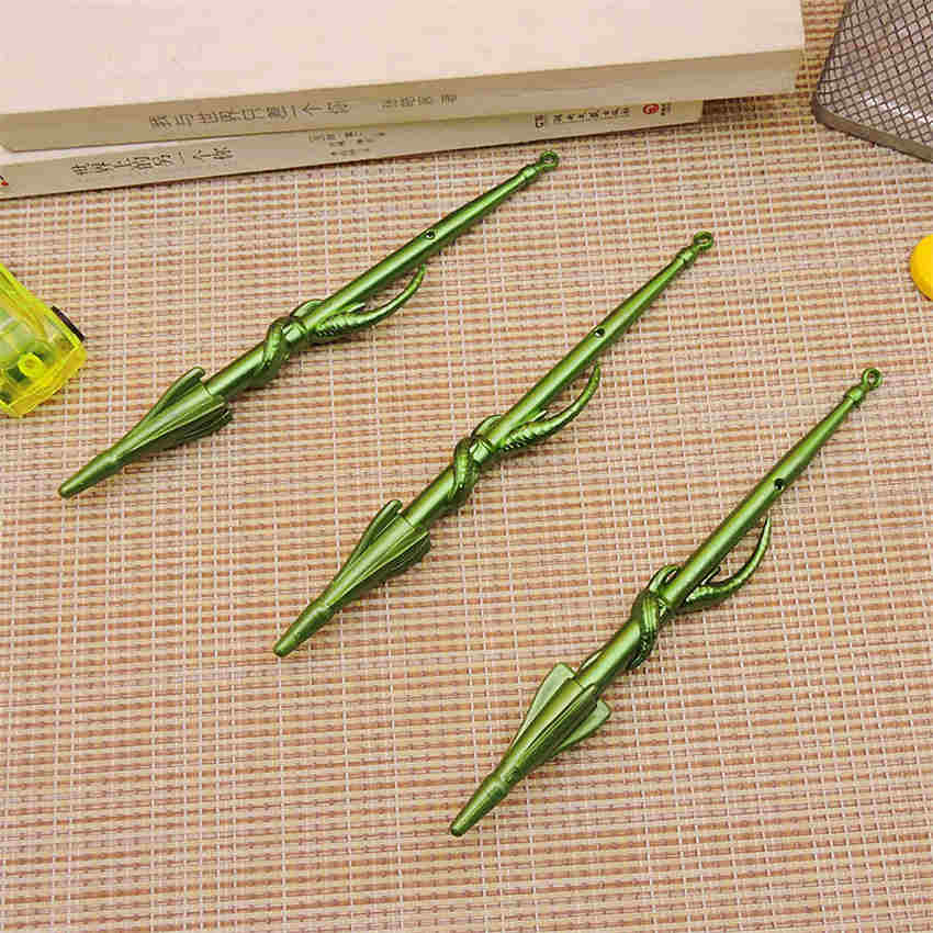 

Creative Animation Style Weapon Modeling Design Plastic Stationery Pen Student Writing Supply Blue ink