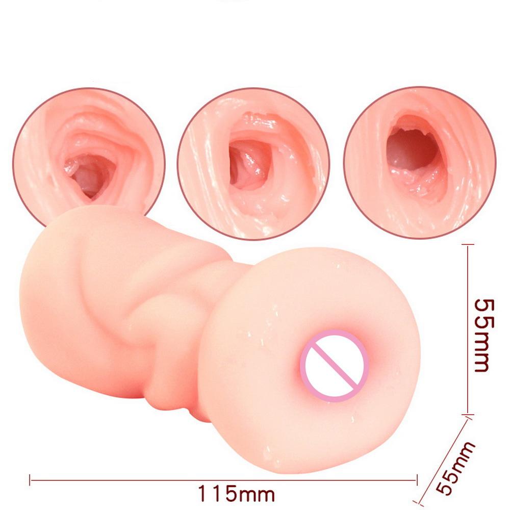 Mannlig Masturbator 4D Realistisk Dyp Hals Silikon Kunstig Vagina Munn Anus Oralt Sexleketøy Sexleketøy for Menn