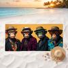 Monkey Soft and Comfortable Beach Towel Perfect for Vacations and Poolside Use an Ideal Gift for Summer Holidays