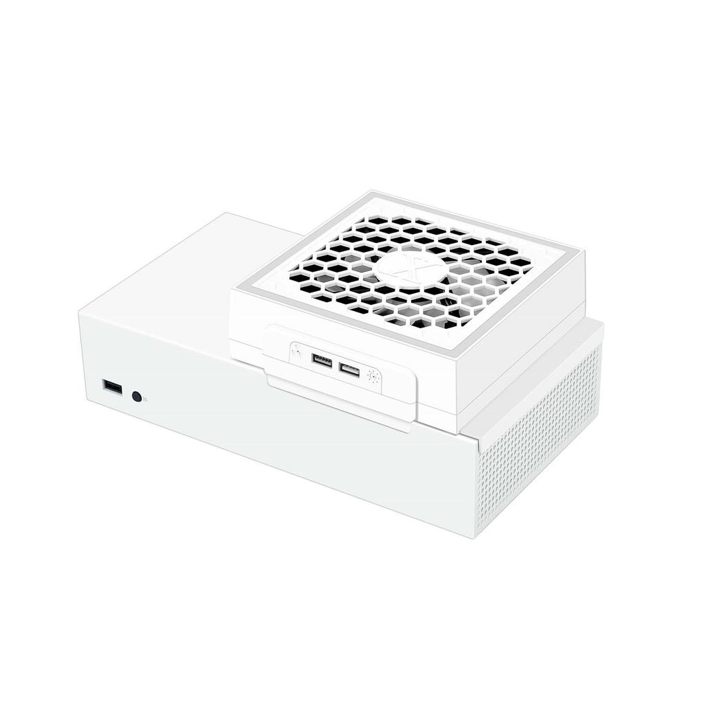 Cooling System Game Console Cooling Fan with 2 USB Port Game Accessory for Series Speed Adjustable Cooling Fan