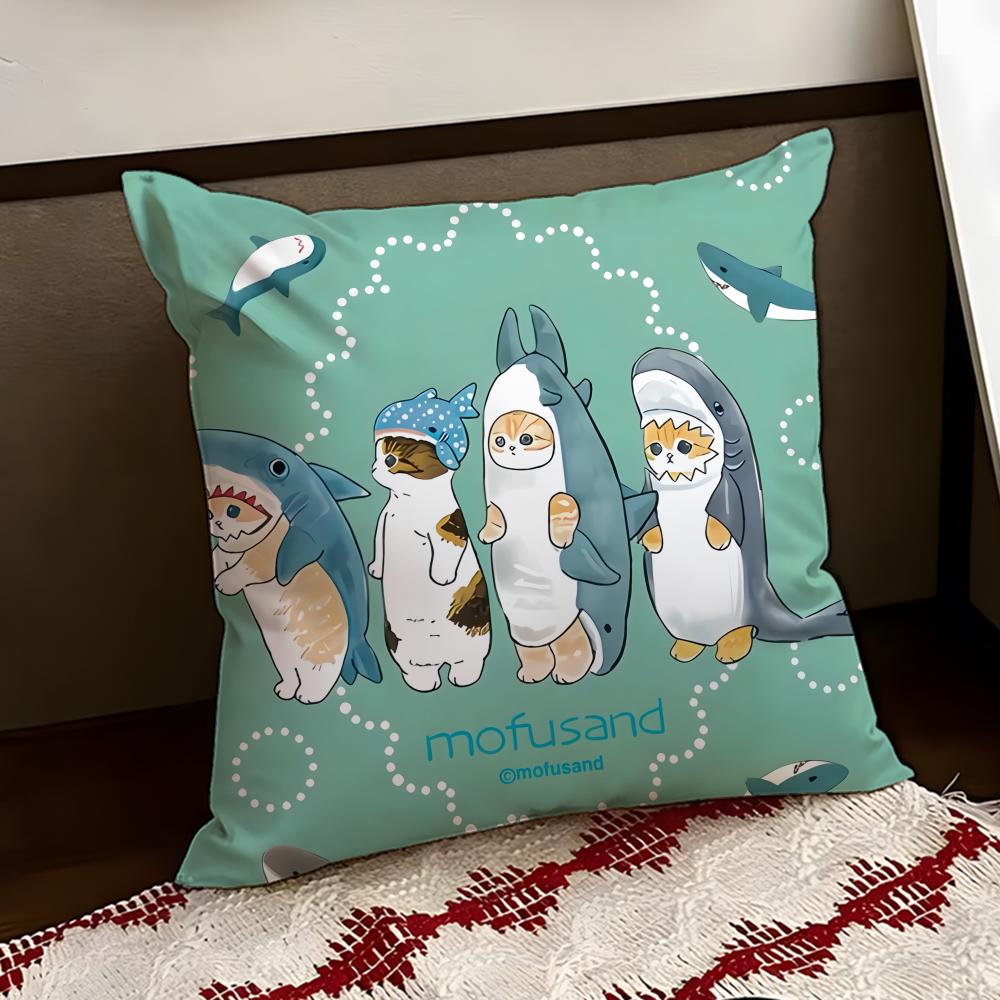 Cute MMofusand Cushion Cover Reversible Soft Durable Pillow Cover Home  Car MultiScene Use for Daily Comfort