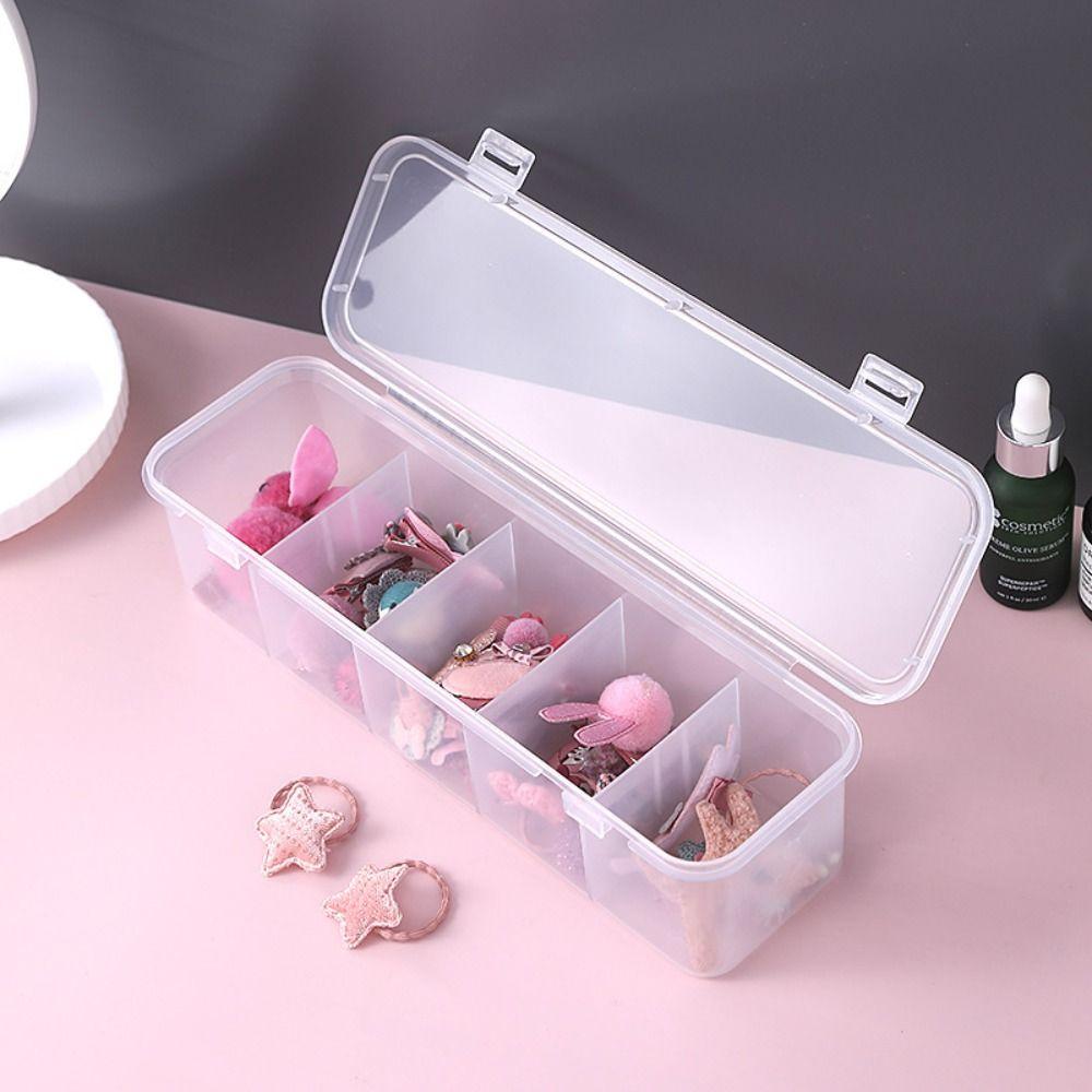 Waterproof Data Cable Storage Box Dustproof Cable Holder 5 Grids Cable Container  Flavoring