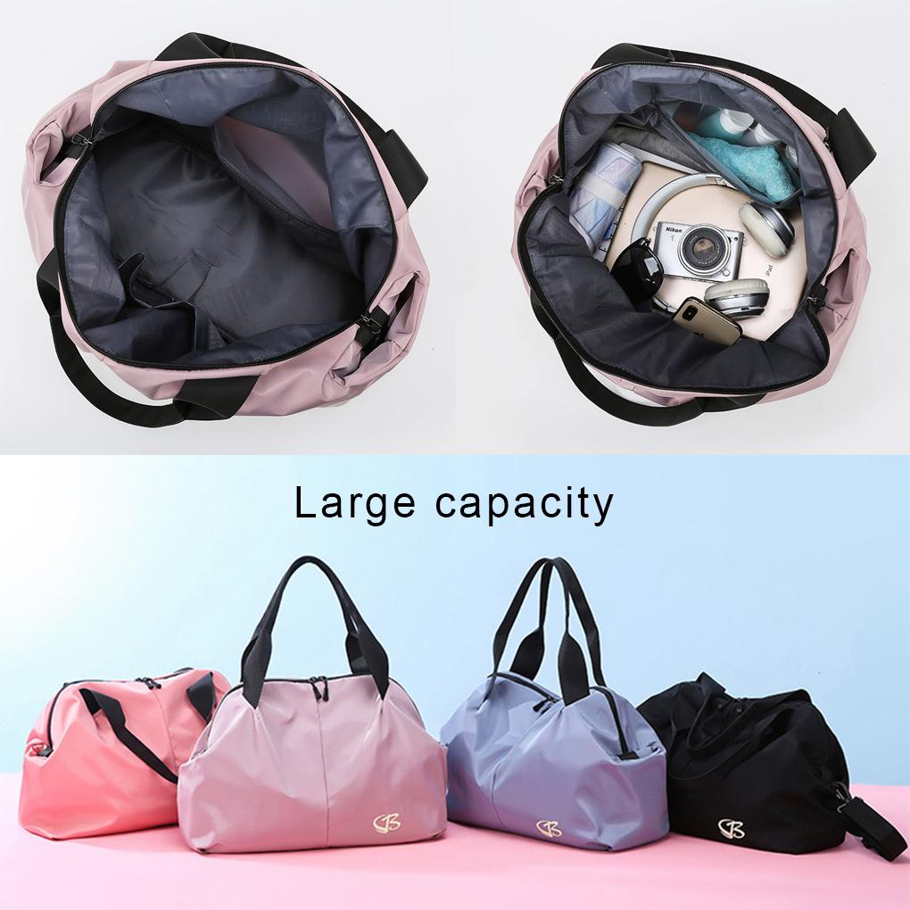 Travelling Bag Solid Color Replacement Telescopic Large Capacity Single Shoulder Lifting Handle Fitness Yoga Bags Pouch