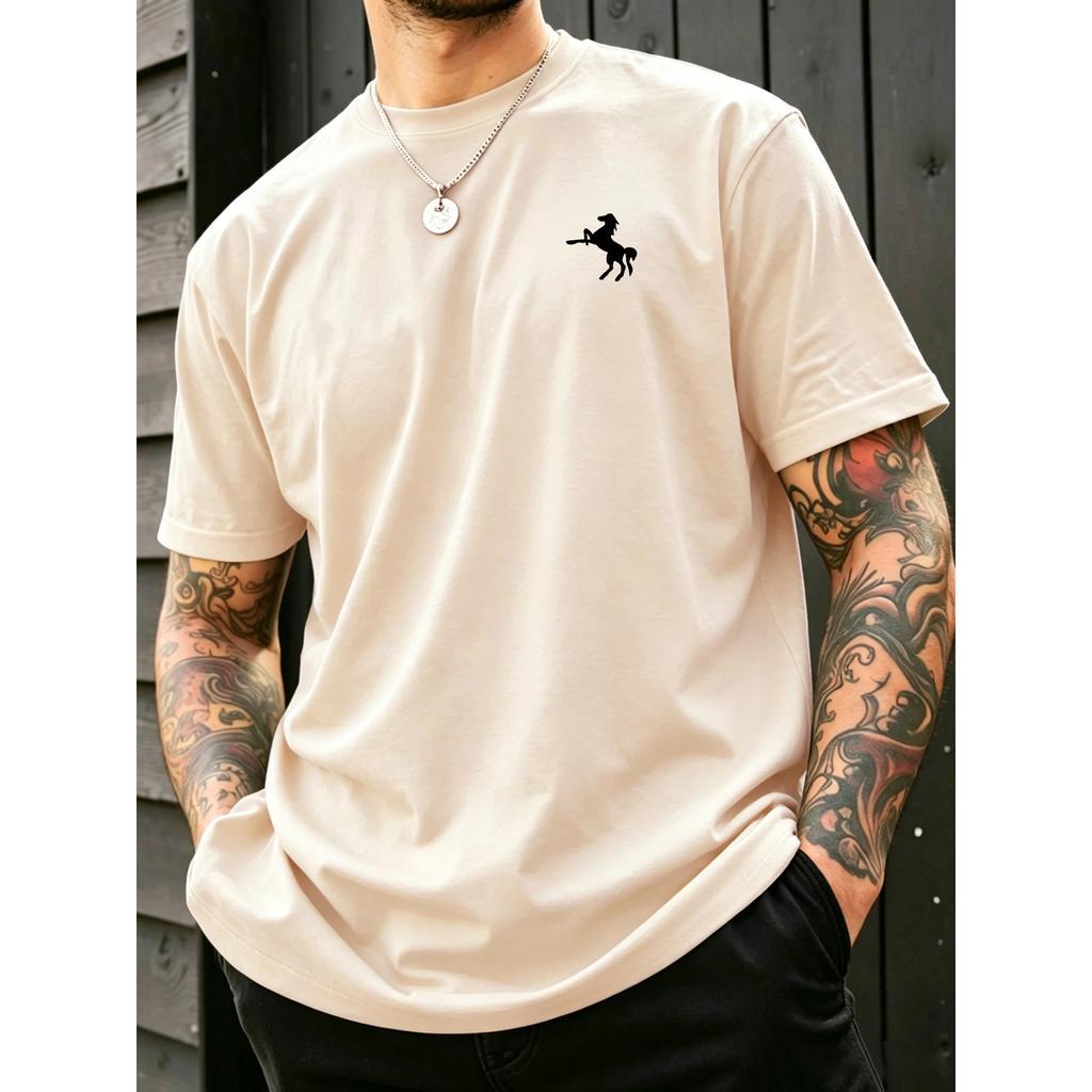Summer T-shirt, short-sleeve printed design, loose and comfortable, unisex and versatile, a must-have for sports, leisure, and everyday wear