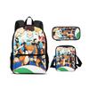 Haikyuu backpack pencil case shoulder bag 3Pcs Set printed new large capacity student boy and girl best birthday gift for school