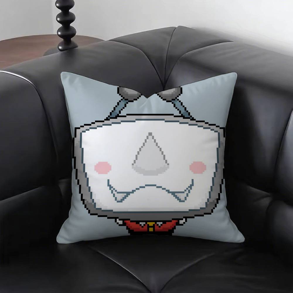 Cartoon Game Deltarune Tenna Meme Pillow Case Fashion Square Pillowcase Bedroom Sofa Room Ins Decoration Leisure