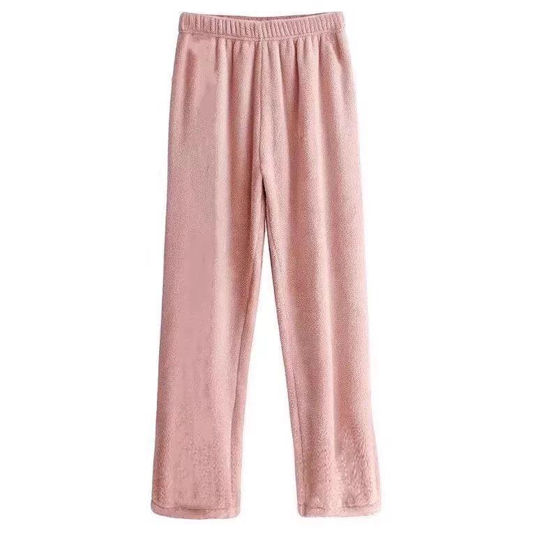 

Women s Plus Velvet Warm Pants, Autumn/Winter Pajamas, Thermal Casual Outerwear for Home - Fairy Style 2025. One Size (40-70 kg)