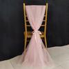 10/50Pcs 75x200cm White Wedding Tulle Chair Sashes Baby Shower Party Wedding Layout Arch Decor Garden Party Stairs Decoration