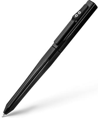 TIMULTI Titan-Kugelschreiber, Stilvoller Multi-Funktions-Metallstift, Luxusgeschenk, Leicht zu schreiben (Titan Schwarz/Einziehbar)