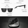 KDEAM Unisex Square Polarized Sunglasses Outdoor Retro Style Lightweight Comfortable Fashion Women Sun Glasses With Hard Case