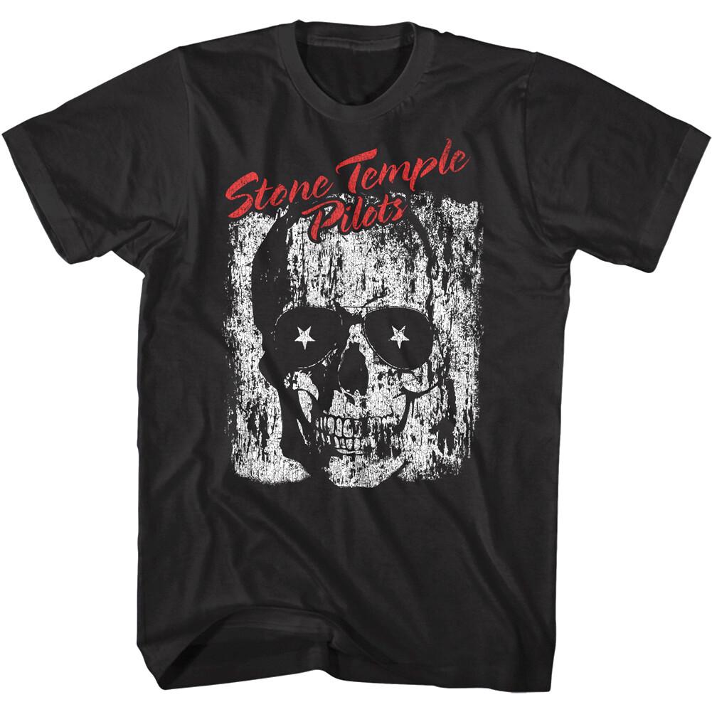 

Stone Temple Pilots Skull Sunglasses Men s T Shirt Alt Rock Band Concert Tour L
