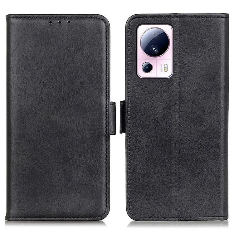 

For Xiaomi 13 Lite / Civi 2 5G Leather Phone Case Cowhide Texture Wallet Stand Protective Phone Cover