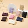 Solid Color Women's Wallet Multi-Cards Slot Small Card Bag Mini Coin Pocket  Student