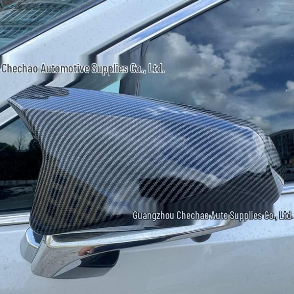

Bull Horn Style Outer Mirror Cover for 2016-2025 Lexus RX300, RX450hL, RX500h Piano Black Bull Horn Mirror Pair
