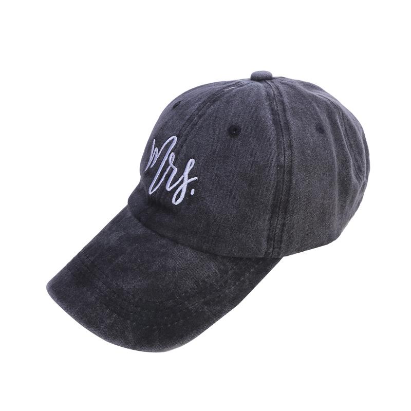 Retro Washed Aged Baseball Hat Fashion Letter Printed Peaked Caps Solid Color Duck Tongue Cap Men Women Sun Visor