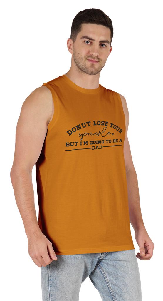 Inkmeso Men  s Tshirt   Donut Loose Your Sprinkles But I  m Going To Be A Dad   Graphic Tshirt For Pregnancy