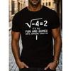Men's IT'S ALL FUN AND GAMES UNTIL SOMEONE LOSES AN I Print Short Sleeve, Casual Daily Round Neck T-shirt, Comfy Breathable Clothing For Summer