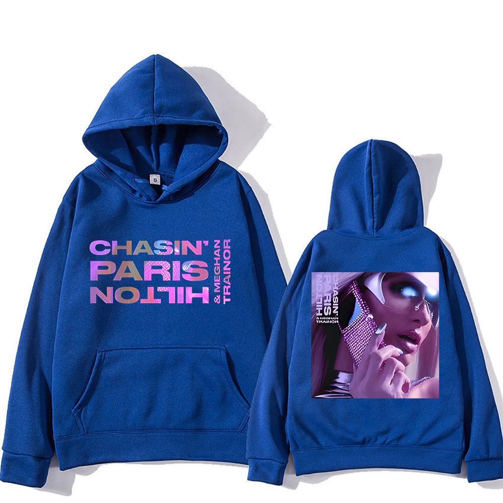 

Пэрис Хилтон с капюшоном Удобные толстовки в стиле хип-хоп с длинными рукавами Готическая одежда Гранж Ретро-пуловеры XXXL