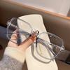 Fashion Leopard Oversized Myopia Glasses Women Brand Square Blocking Blue Light Ultralight Computer Graduation Eyeglasses Minus