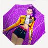 Ombrello Pieghevole KPOP Hunter alla Moda con Apertura/Chiusura Automatica. Portatile e Pieghevole, Ideale per Regalo, Viaggio e Uso Quotidiano.
