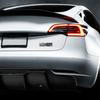 FOR Metal Alloy Plaid Logo Rear Trunk Fender Badge Emblem Sticker Decals For Tesla Model Y S 3 X Roadster 2022 Car Accessories