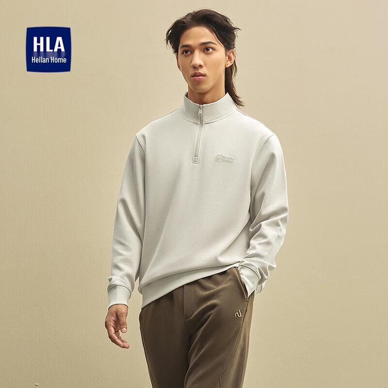 

HLA Men s Stand-Up Collar Sweatshirt with Chest Mark M