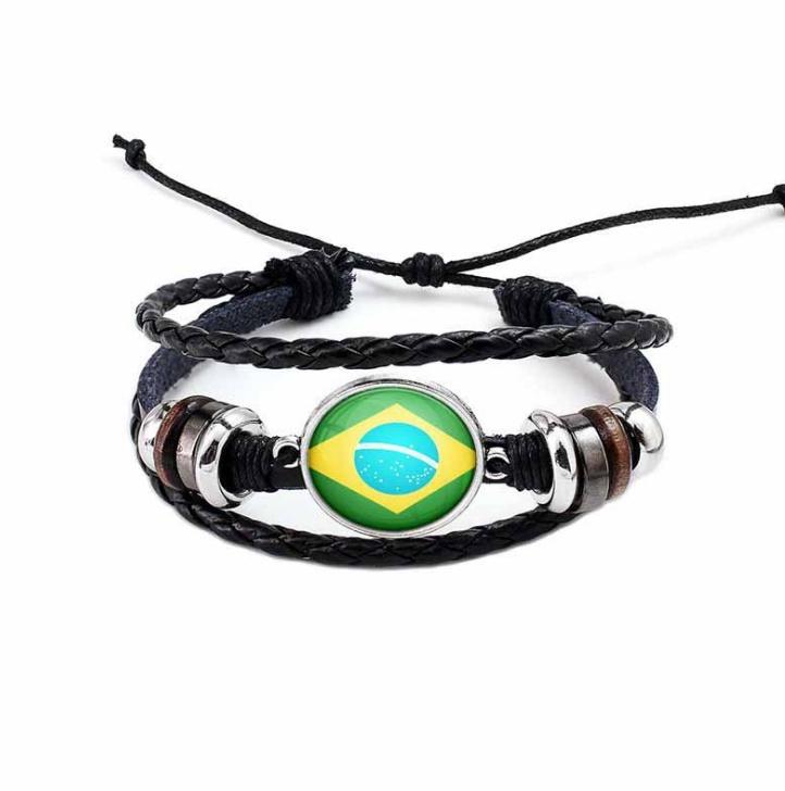 Creative Manwomen National Flag Exquisite Bracelet National Bracelet Flag