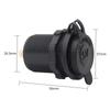 Car Dual USB Charger Smart 12-24V Touch Switch 5V 4.8A Output Mobile Phone GPS Fast Charging Motorcycle Waterproof Dustproof
