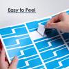 6/12sheets, Multi-Color Cable Labels | Data Cable Tie, Made of Synthetic Paper Material, with 30 Stickers In One Sheet