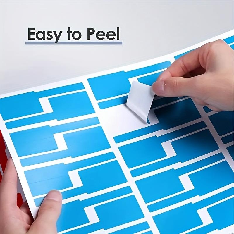 6/12sheets, Multi-Color Cable Labels | Data Cable Tie, Made of Synthetic Paper Material, with 30 Stickers In One Sheet