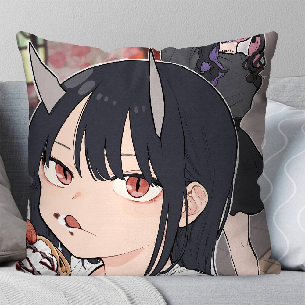 Ruri DDragon Manga Pillow Case Fashion Square Pillowcase Bedroom Sofa Room Ins Decoration Leisure