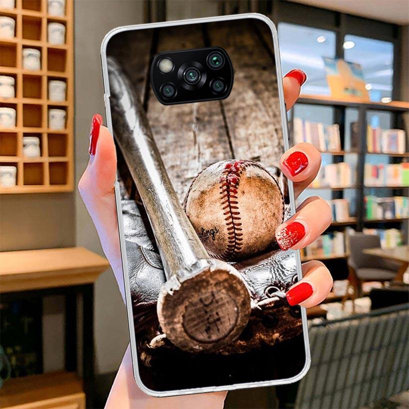 Baseball Sport Cover Phone Case For Xiaomi Poco F7 Ultra X7 X6 X5 Pro M7 Redmi 15C 15 13C 13 12C 12 10C 10 9A 9C 9T 9 Shell Poco