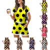 Women Casual Two Piece Set Short Sleeve Top and Shorts Lounge Wear with Pockets Lightweight Soft Fabric Relaxed Fit