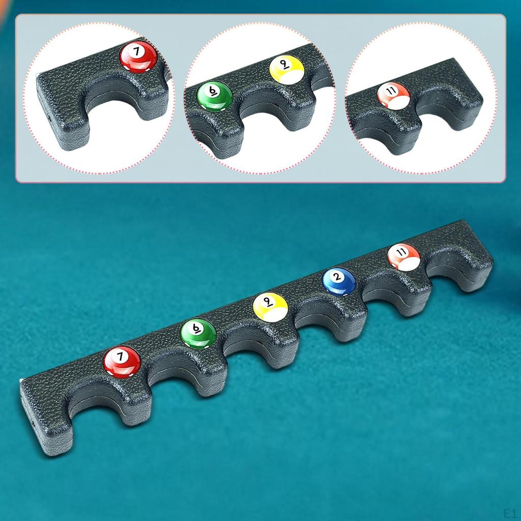 6 Slot Pool Cue Holder Cues Claw Rest Billiard Sticks Rack for Table Beginner