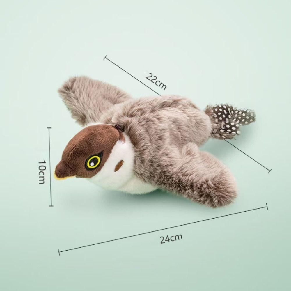 Hangable Interactive Flying Bird Cat Toys Electronic Pet Simulation Sparrow Toy  for Indoor Cats