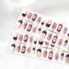 New Chinese Style Gradient Cartoon Short Square Wearable False Nails