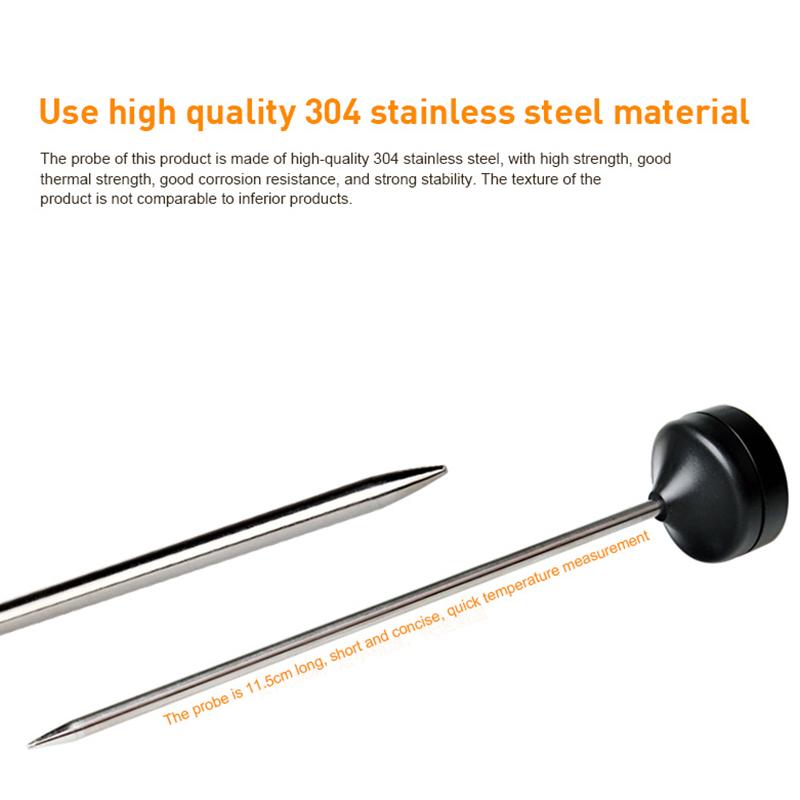 BBQ Thermometer Stainless Steel Barbecue Charcoal Grill Smoker Temp Gauge and Heat for Cooking Meat