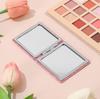 Portable Double-Sided Folding Leather Makeup Mirror for Dorms