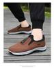 2025 Summer Men's Versatile Casual Walking & Mountaineering Shoes - Soft Sole, Solid Color, Korean Style.