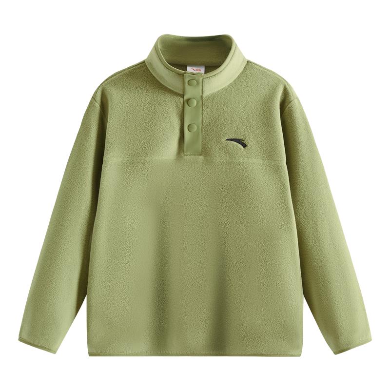 Anta Kids Fleece Stand Collar Sweatshirt