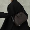 2026 New Genuine Leather Women's Bag Top Layer Cowhide Bowling Ball Large Capacity Commuting Boston Casual Single Shoulder