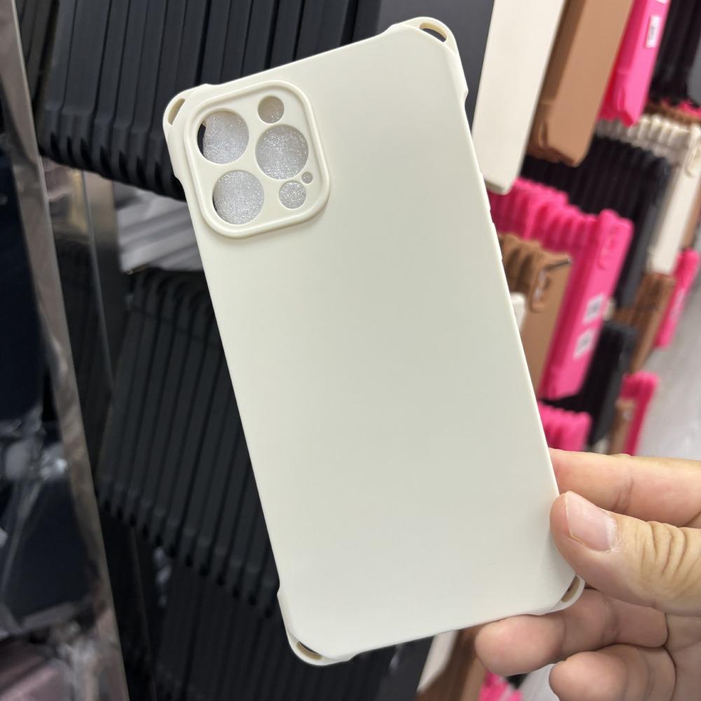 Four-corner Lanyard for Apple 16 Mobile Phone Case for IPhone15ProMax Matte Solid Color TPU Anti-fall Crossbody for Women