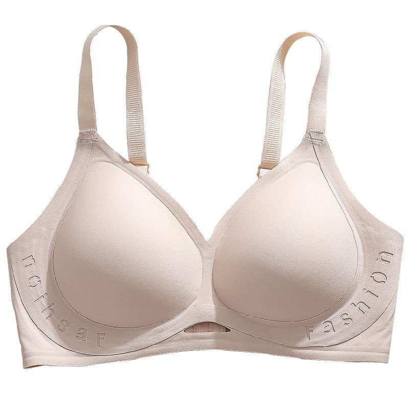 Big breasts show small underwear, women's secondary breasts are anti-sagging, thin breasts are gathered, bras, letter bras.