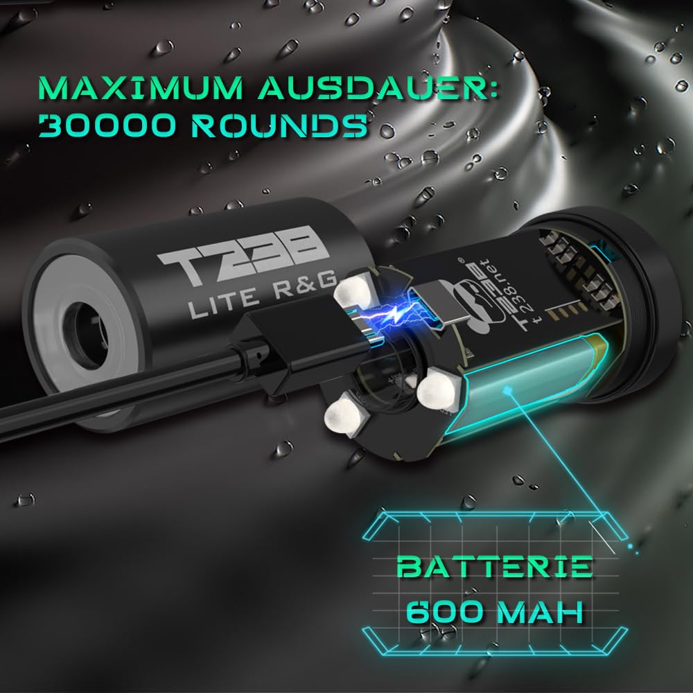 T238-LITE R&G Airsoft Tracer Unit, Spitfire Tactical Mündungsfeuer-Simulator für Airsoft/Gel-Blaster, 14mm CCW Gewindeanschluss