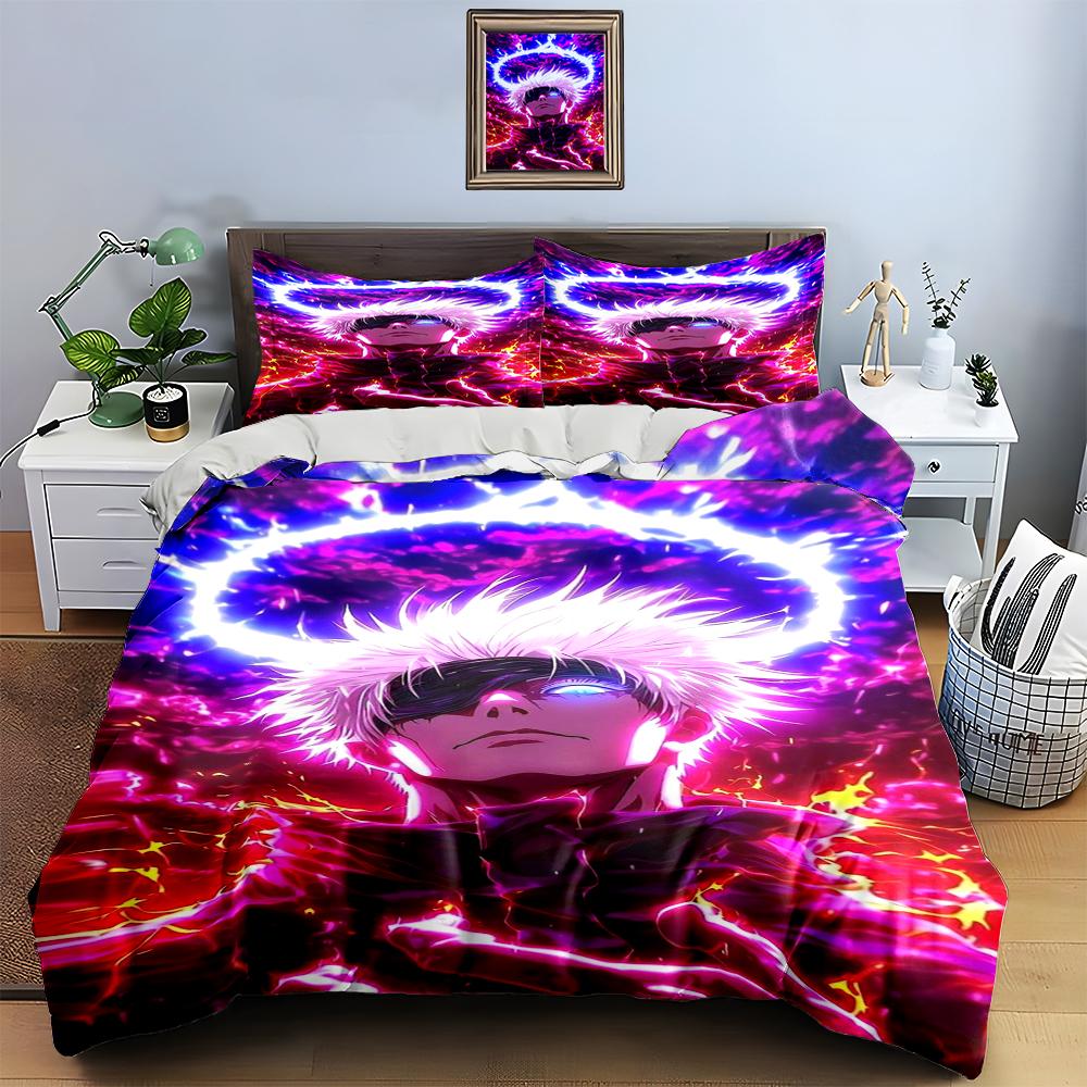 Vibrant electric aura Bedding Duvet cover sets Duvet covers Pillowcases gifts (1 * Duvet Cover 2 * Pillowcases, without duvet insert)