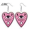Dark Style Halloween Accessories 1 Pair 2D Acrylic Earrings for Women, Spooky Pumpkin Skull Graphic Black Cat Dangle Drop Earrings, Holiday